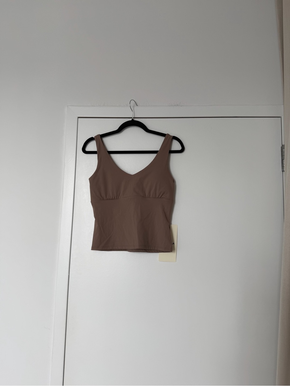 Adanola Brown Tank Top - V-Neck Sleeveless Crop
